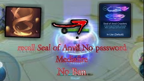 Seal Of Anvil Recall Script [Replace        Blazing West Recall ] | Mvip gaming