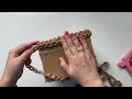 DIY simple basket idea сardboard and jute