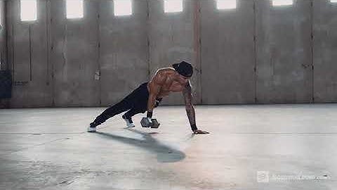 One Arm Plank Dumbbell Biceps Curl   Exercise Videos & Guides   Bodybuilding com