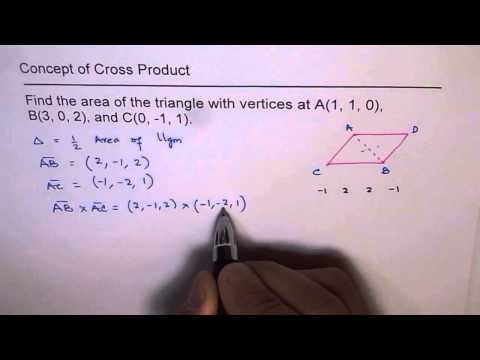 Video: How To Find The Area Of a Triangle From Vectors