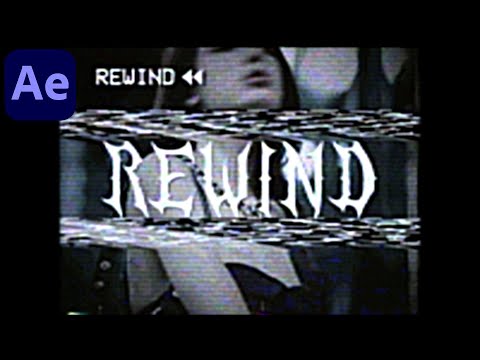 How To Make The VHS REWIND Effect In After Effects (Tutorial)