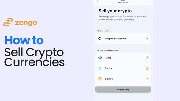 How to Sell Crypto Currencies on Zengo
