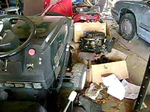 Cold start 18.5hp V-Twin Kohler Hydro Craftsman - YouTube craftsman gt6000 wiring diagram 