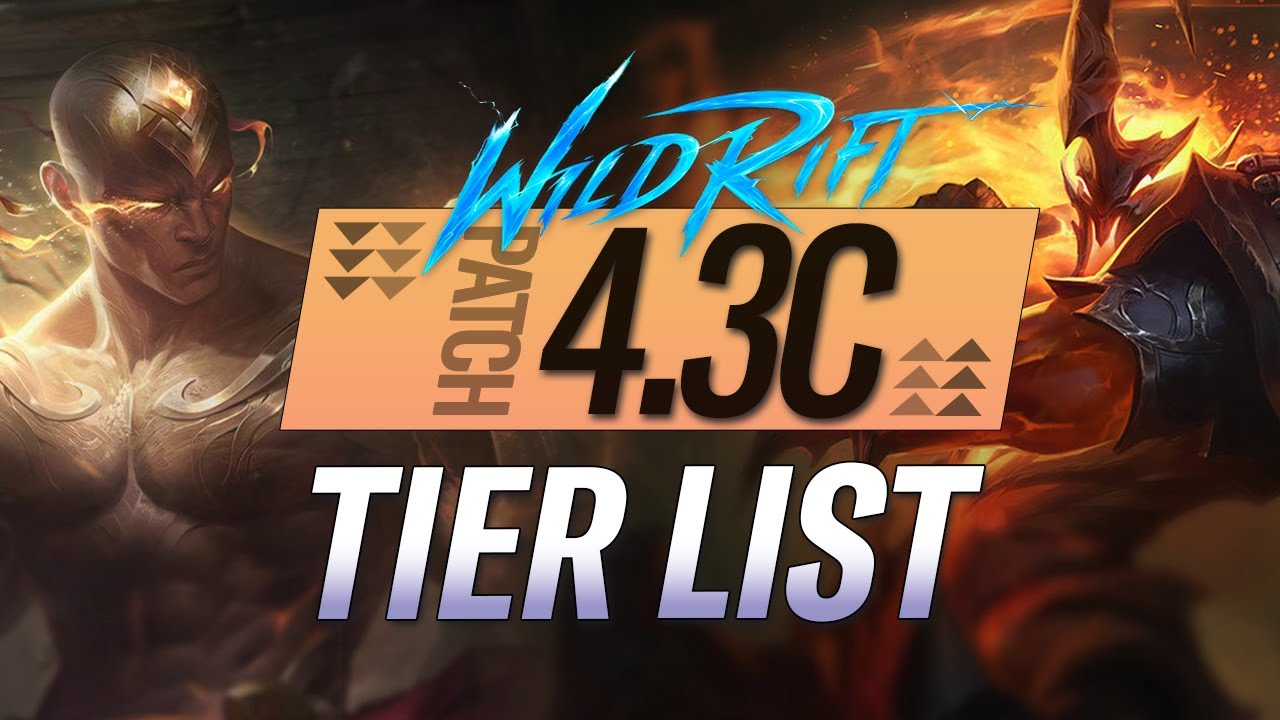 Tier List 09/03 Wild Rift – Gamazinx