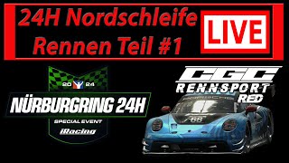 24H Nordschleife 2024 Rennen / Race in iRacing Teil / Part #1