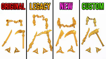 Ninjago Golden Weapons Over Time - Which are best? (2011-2022)
