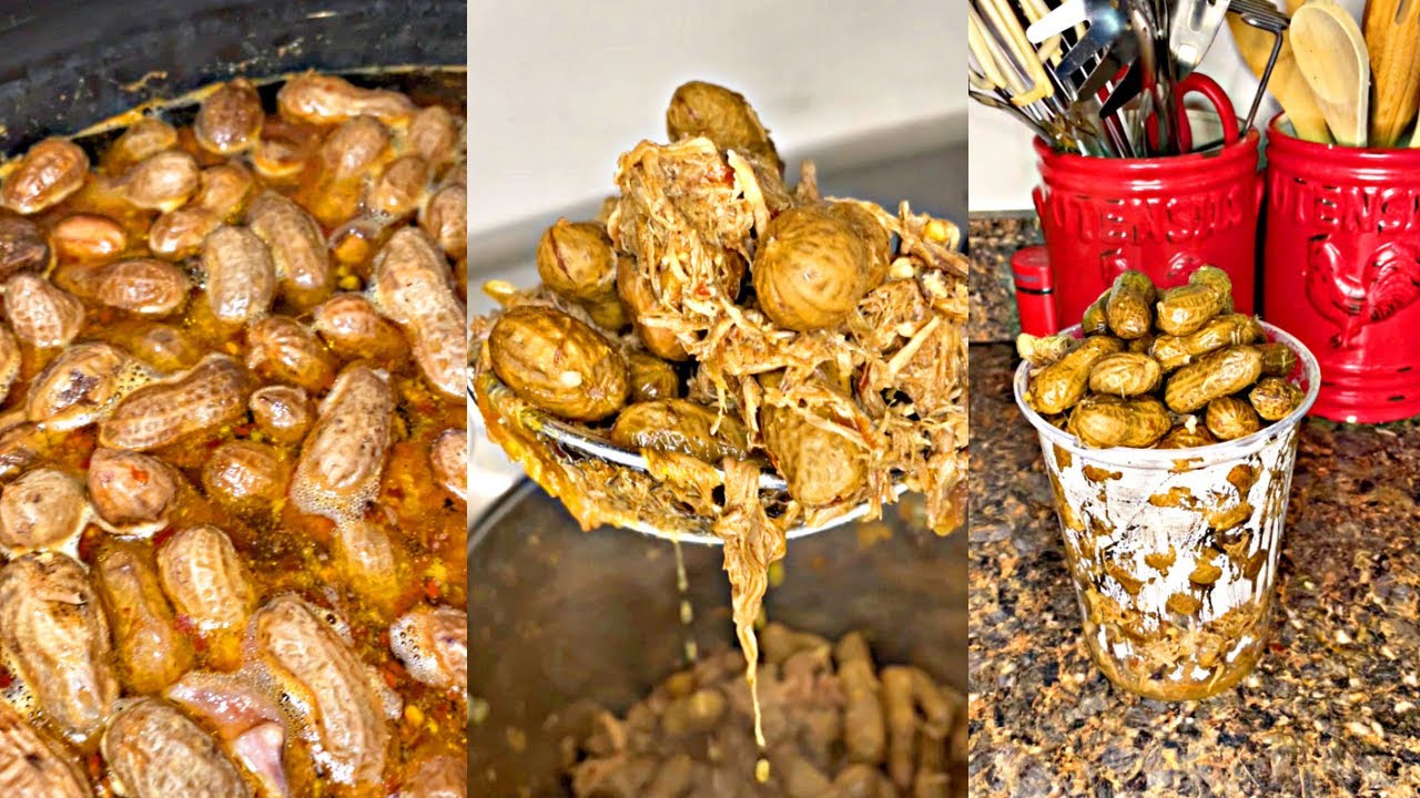 Spicy Boiled Peanuts With Neck Bones YouTube Spicy Boiled Peanuts With Neck Bones YouTube