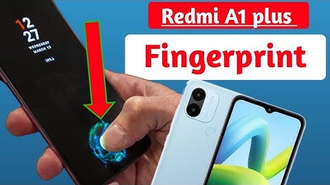 redmi a1 plus display fingerprint setting | how to set fingerprint lock in Redmi a1+ | in display