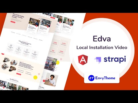 Local Installation - Edva Angular Education Functional Template