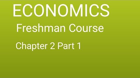 Economics Chapter 2 Part 1 : theory of demand and supply / Freshman course /#ethiopianeducation