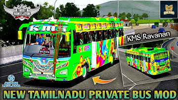 🤩🔥NEW KMS RAVANAN TN PRIVATE BUS MOD RELEASED IN BUSSID | Bussid New Bus Mod | By @SPGGAMINGoffl