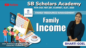 Family Income l Family resource management (FRM) | NET JRF HOME SCIENCE 2020 | Paper-2 l UGC NET