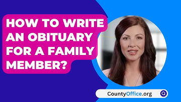 Hoe schrijf je een overlijdensbericht voor een familielid? - CountyOffice.org