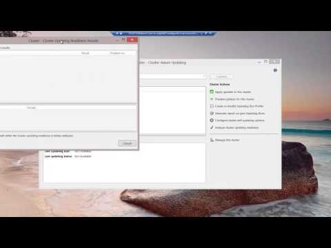 Windows Server 2012-Cluster Aware Updating.
