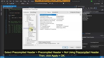 Visual Studio 2019 guide for OpenMP