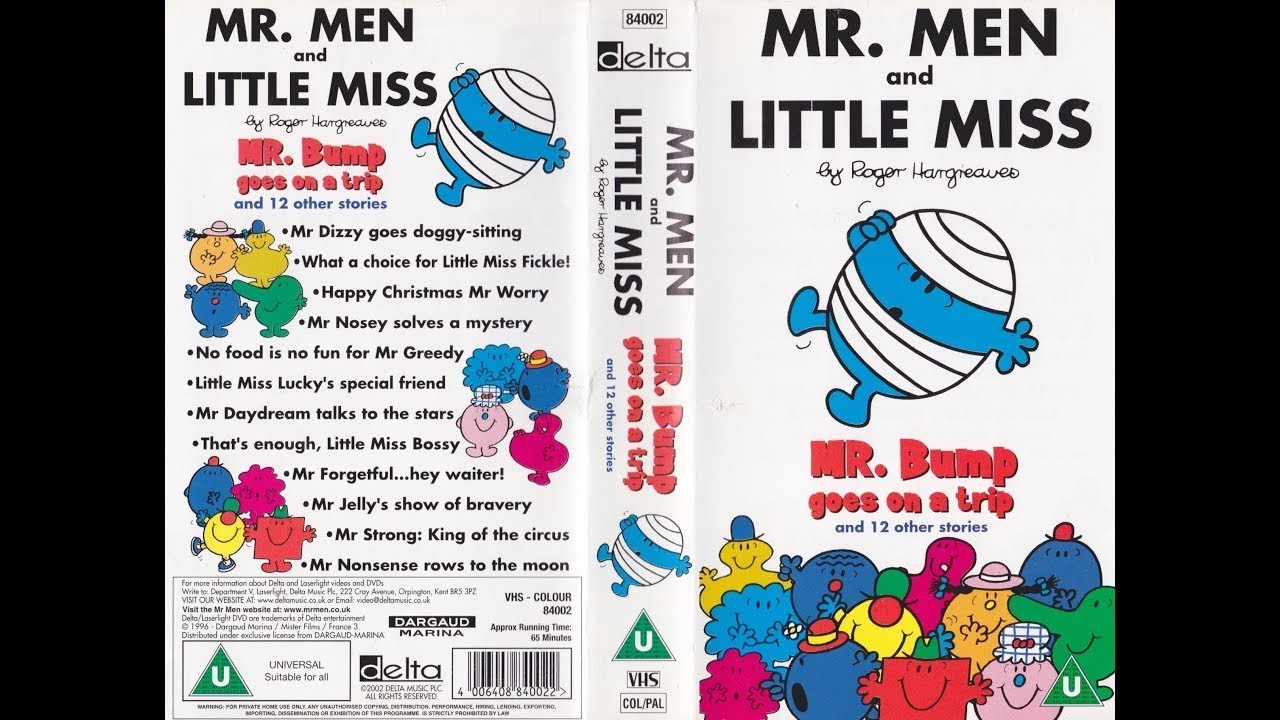 Mr Men and Little Miss Mr Bump Goes on the Trip vhs - YouTube
