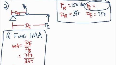 POE - Second Class Lever Calculation
