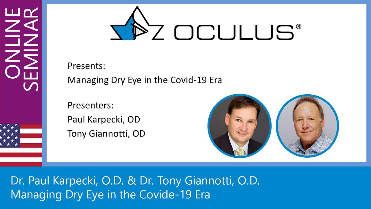  New Managing Dry Eye In the Covid-19 Era