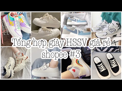 Giày Thể Thao Màu Trắng - Shopee haul #19 - Top giày thể thao HSSV giá rẻ