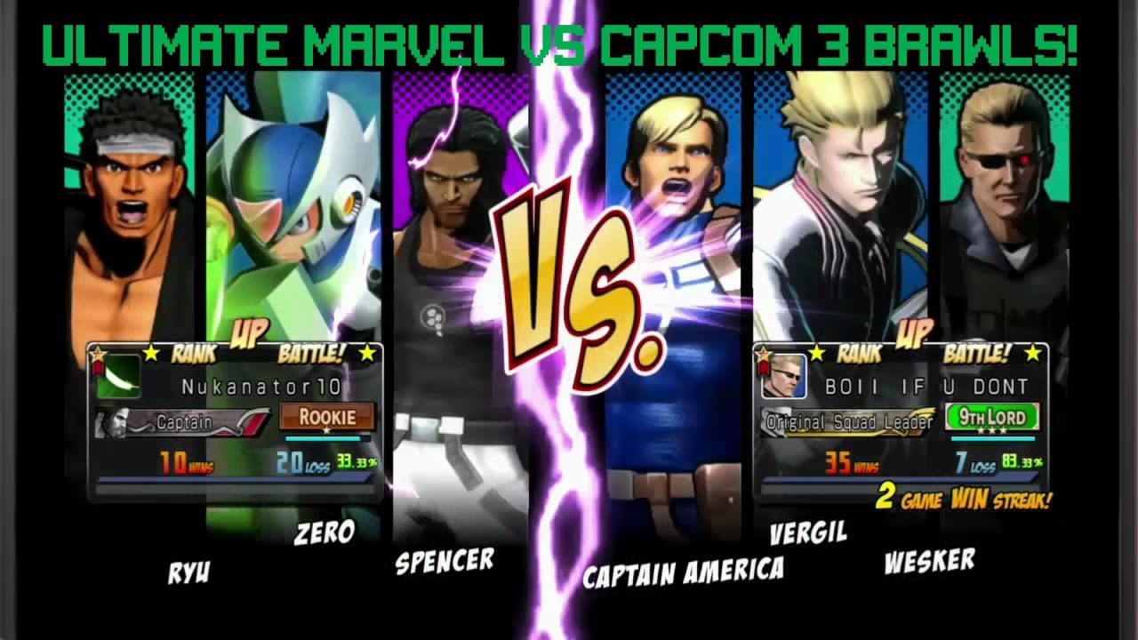 ULTIMATE MARVEL VS CAPCOM 3 BRAWLS! - YouTube