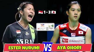 Ester Nurumi Tri Wardoyo vs Aya Ohori - UBER CUP 2024 - INA vs JPN | Women Single