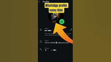 WhatsApp me Name Hide कैसे करें ? 😱 whatsapp name hide kaise kare 🔥 whatsapp profile hide kaise kare