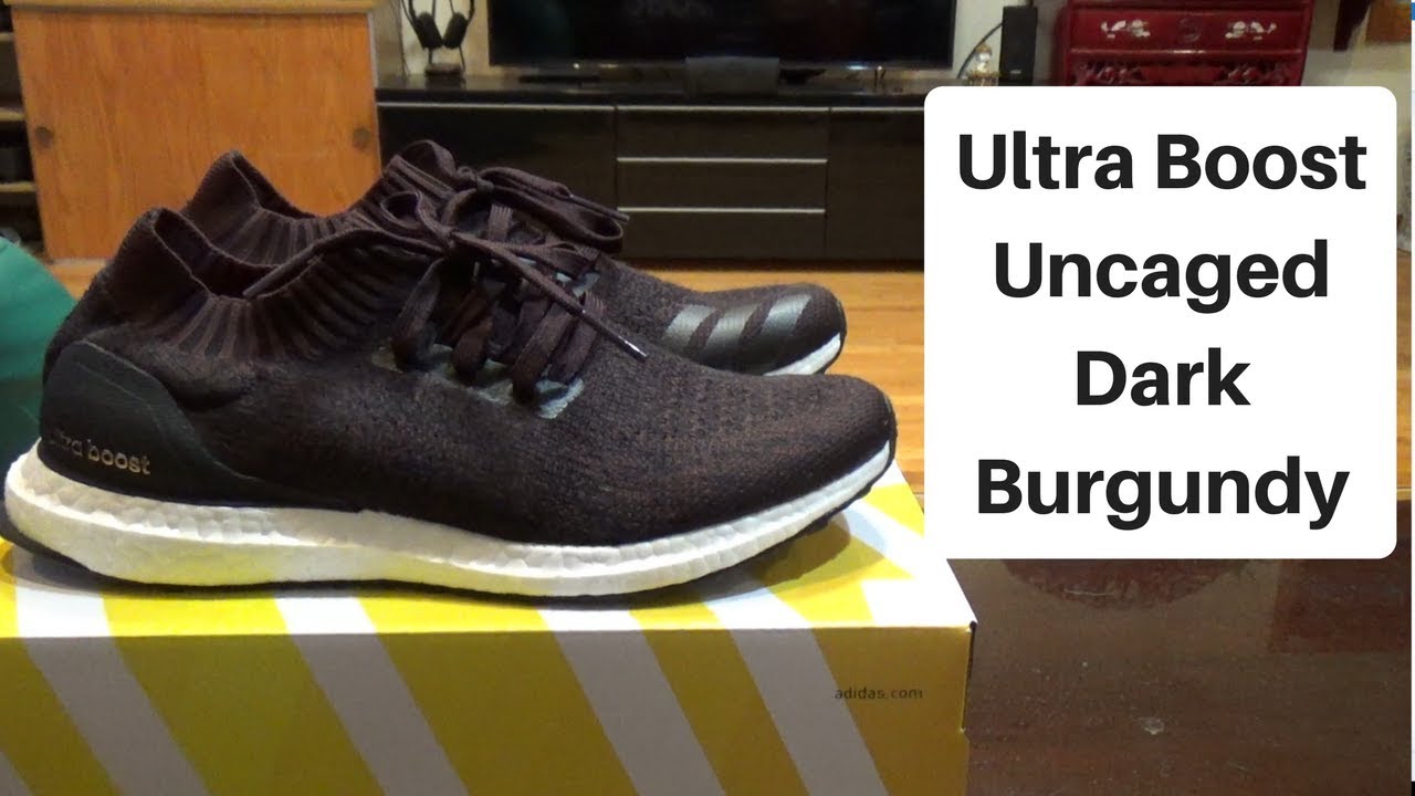 ultra boost uncaged dark burgundy