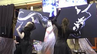 WILD. Dancing Painter Show. One performance, two artists, two canvas.