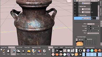 0214 Maya and Mudbox (Modeling  II) Create a normal map from texture map