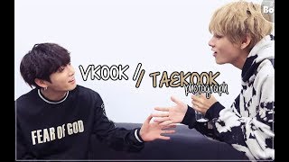 Vkook // Taekook - Jungkook staring at Tae & Taekook singing to each other