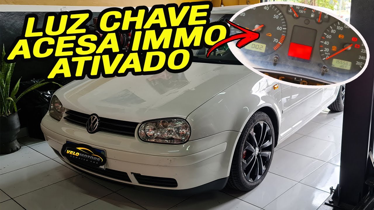 GOLF SAPÃO 2002 LUZ IMOBILIZADOR PISCANDO CARRO NÃO DA PARTIDA DESBLOQUEIO CENTRAL TRAVADA.