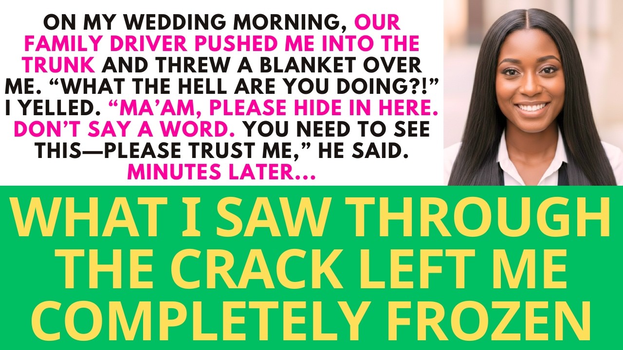Hide in the Trunk, The Family Driver Said On My Wedding Morning—What I Saw...| Sweet Comfort Stories
