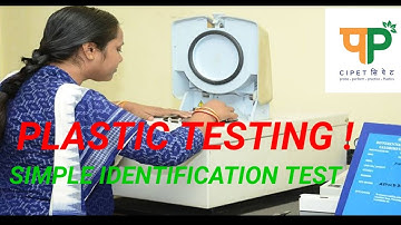 PLASTIC TESTING || SIMPLE IDENTIFICATION TEST || PLASTIC ENGINEERING || CIPET