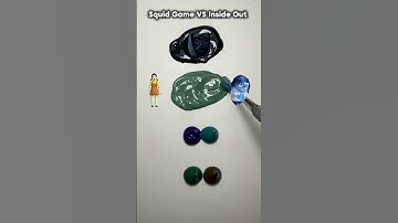 Squid Game VS Inside Out  Guess The Mixed Colors #colormixing #mixingcolors#squidgame #insideout