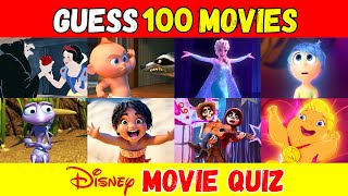 Guess 100 Disney Movies by the Image in 3 Seconds | Disney Quiz