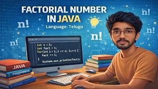 factorial Program in Java | Easy Explanation for Beginners 🔥| JNTUH, Interviews & Exams #programming