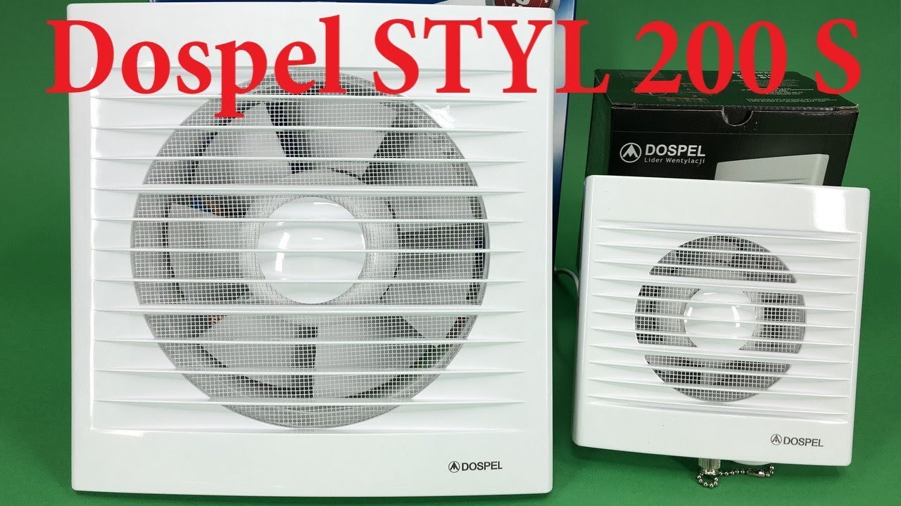 Dospel STYL 200 S - двухскоростной бытовой вентилятор - YouTube