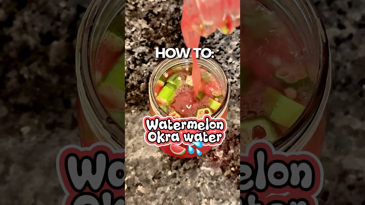 Watermelon Okra Water 🍉💦 It’s SO GOOD for you & delicious!😋 MUST TRY‼️