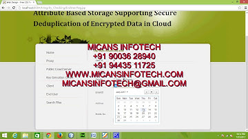 ATTRIBUTE BASED STORAGE SUPPORTING SECURE DEDUPLICATION OF ENCRYPTED DATA IN CLOUD