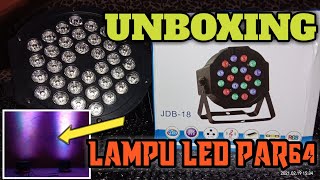 UNBOXING Mini LED Moving Head Spot Beam RGBW - Indonesia