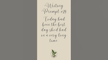 Writing Prompt #29 [30 Days of Writing Prompts]
