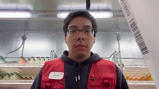 A Chill Shift Stocking Beverages at Target