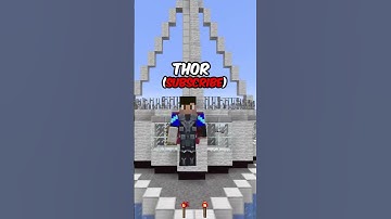 Who Is The Best MCU Character In Minecraft 🤔#shorts