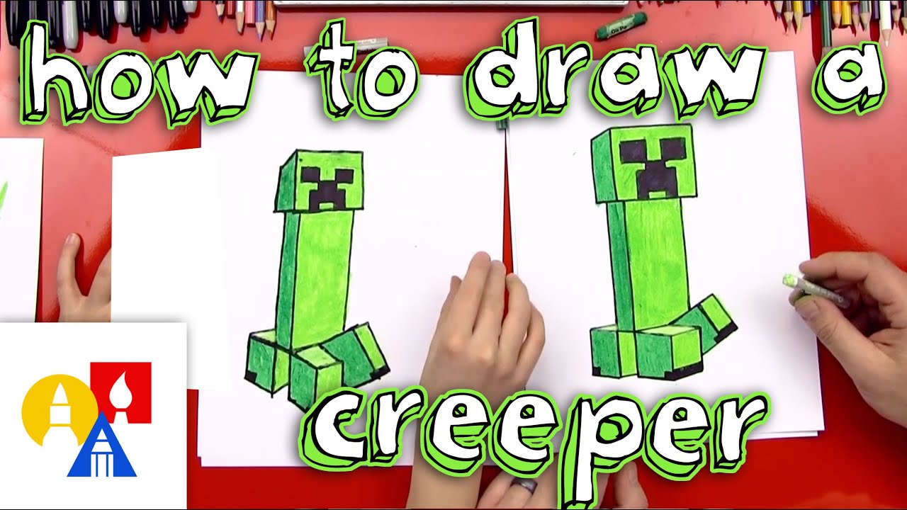 How to Draw a Minecraft Creeper in Easy Steps - How to Draw Step by Step  Drawing Tutorials