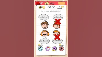 Brain Test Level 307 which one tells the truth.