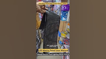 LED Matrix Panel RGB 7colour 6inch x 3FEET LED display flexible display board #shortvideo #shorts
