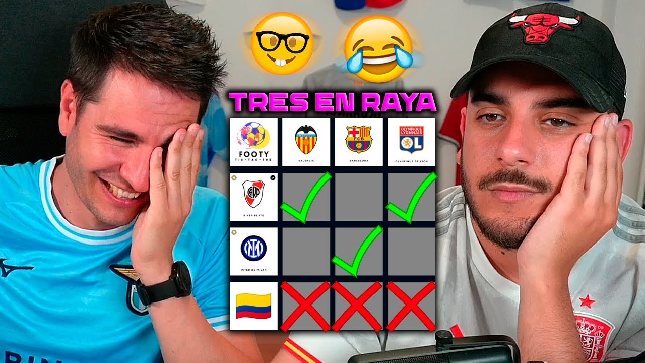 Tres en raya de jugadores de futbol