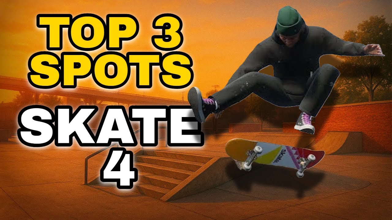 Les 3 MEILLEURS SPOTS à tester ABSOLUMENT sur Skate 4 !