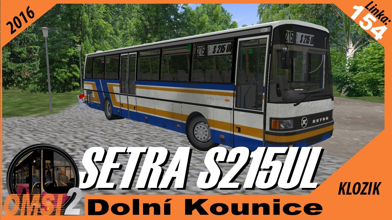 OMSI 2 - Dolní Kounice - Linka: 154 - Test SETRA S215UL