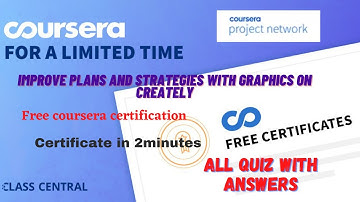 Improve plans and strategies with graphics on Creately, All Quiz Answers.#courseraforfree #coursera